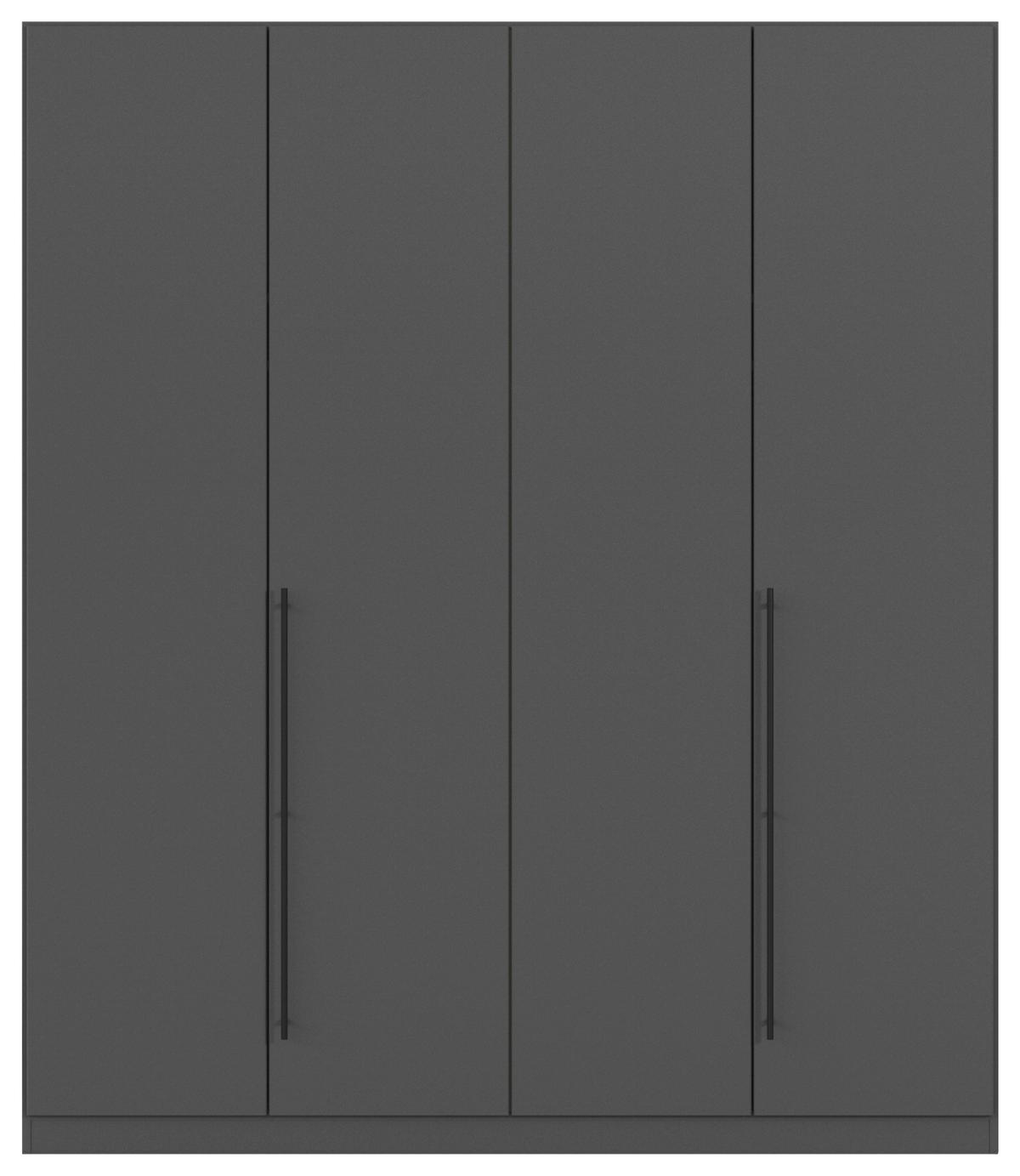 Șifonier Safari - gri, Konventionell, material pe bază de lemn (181/210/54cm)