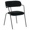 Stuhl-Set Arrow 2er-Set ca. 58x79 cm Samt Schwarz - Schwarz, Design, Textil/Metall (58/79/61cm) - Livetastic