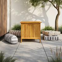 Kissenbox Franca Teakfarben aus Holz - Teakfarben, MODERN, Holz (55/53/60cm) - Bessagi Garden