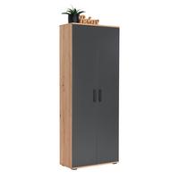 SZAFKA UNIWERSALNA ALEX - antracytowy/czarny, Konventionell, materiał drewnopochodny/tworzywo sztuczne (70/178,9/33,5cm) - Xora