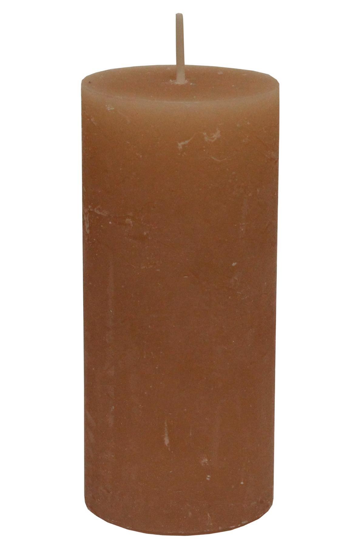 Tömbgyertya Lia - homok, Modern (6,8/15cm) - Premium Living