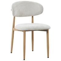 Stuhl Ida - Eichefarben/Beige, Design, Holz/Textil (50/80/57cm) - Mömax