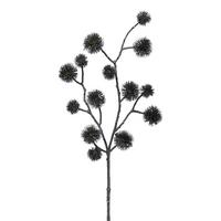 Kugeldistelzweig in Schwarz - Schwarz, Lifestyle, Kunststoff (52cm) - Modern Living