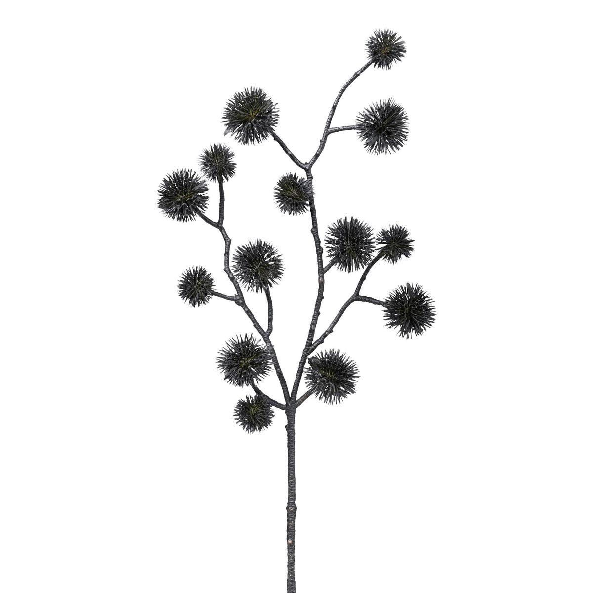 Kugeldistelzweig in Schwarz - Schwarz, Lifestyle, Kunststoff (52cm) - Modern Living