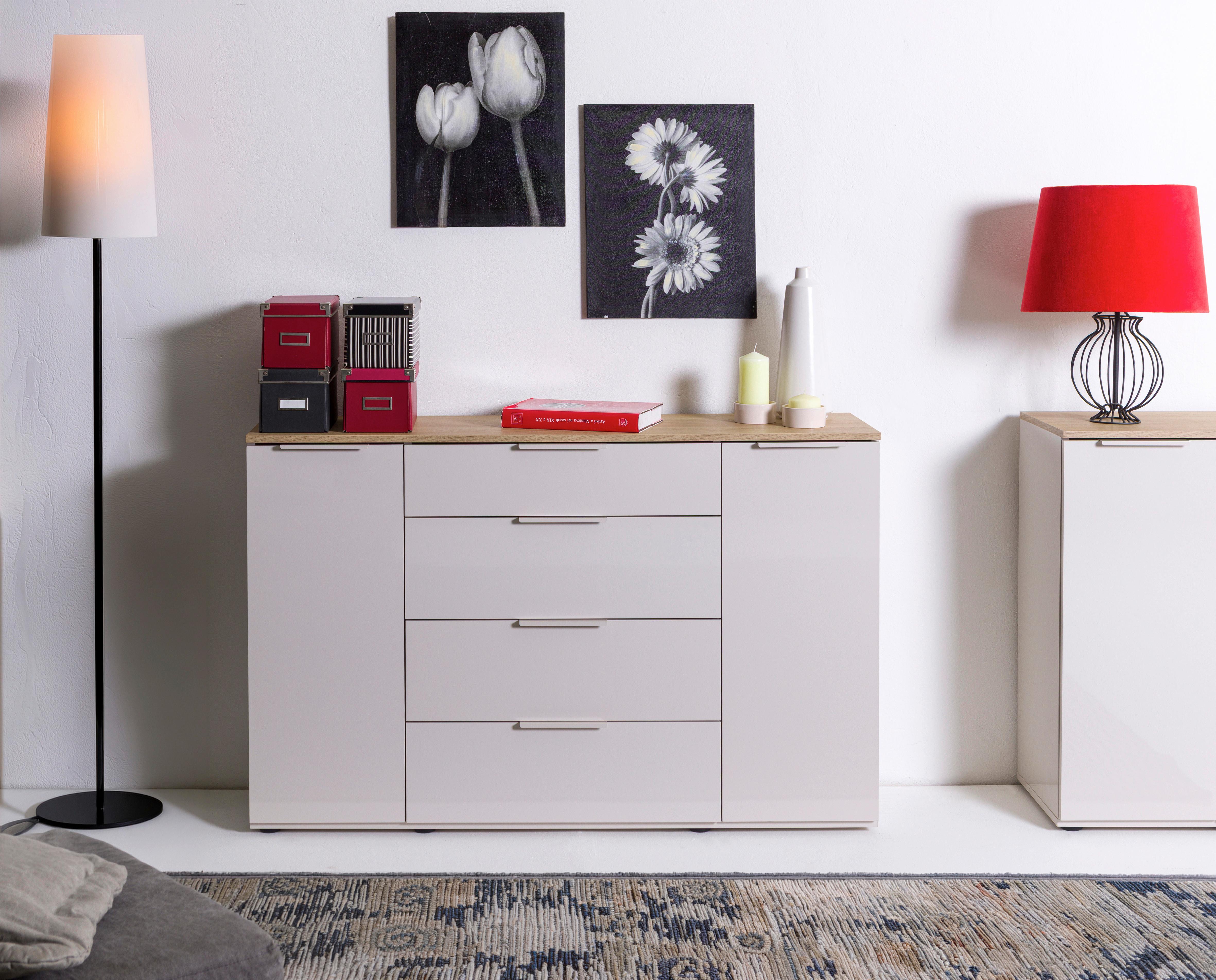 SIDEBOARD MACCHIATO -EXKLUSIV- - kashmir/ekfärgad, Modern, metall/trämaterial (137,4/88,5/35,5cm) - Mömax