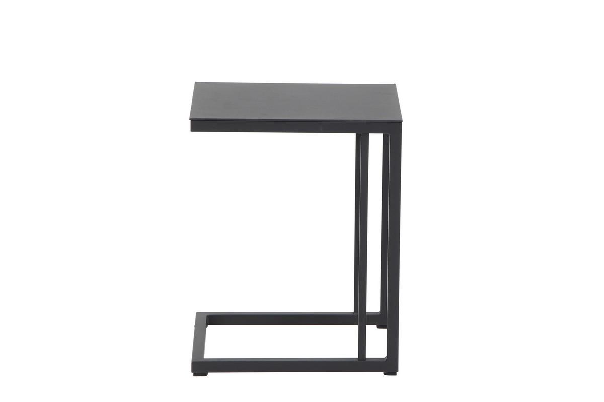 Gartenbeistelltisch Ramo Anthrazit - Anthrazit, Basics, Metall (33,5/50/40cm) - Siena Garden