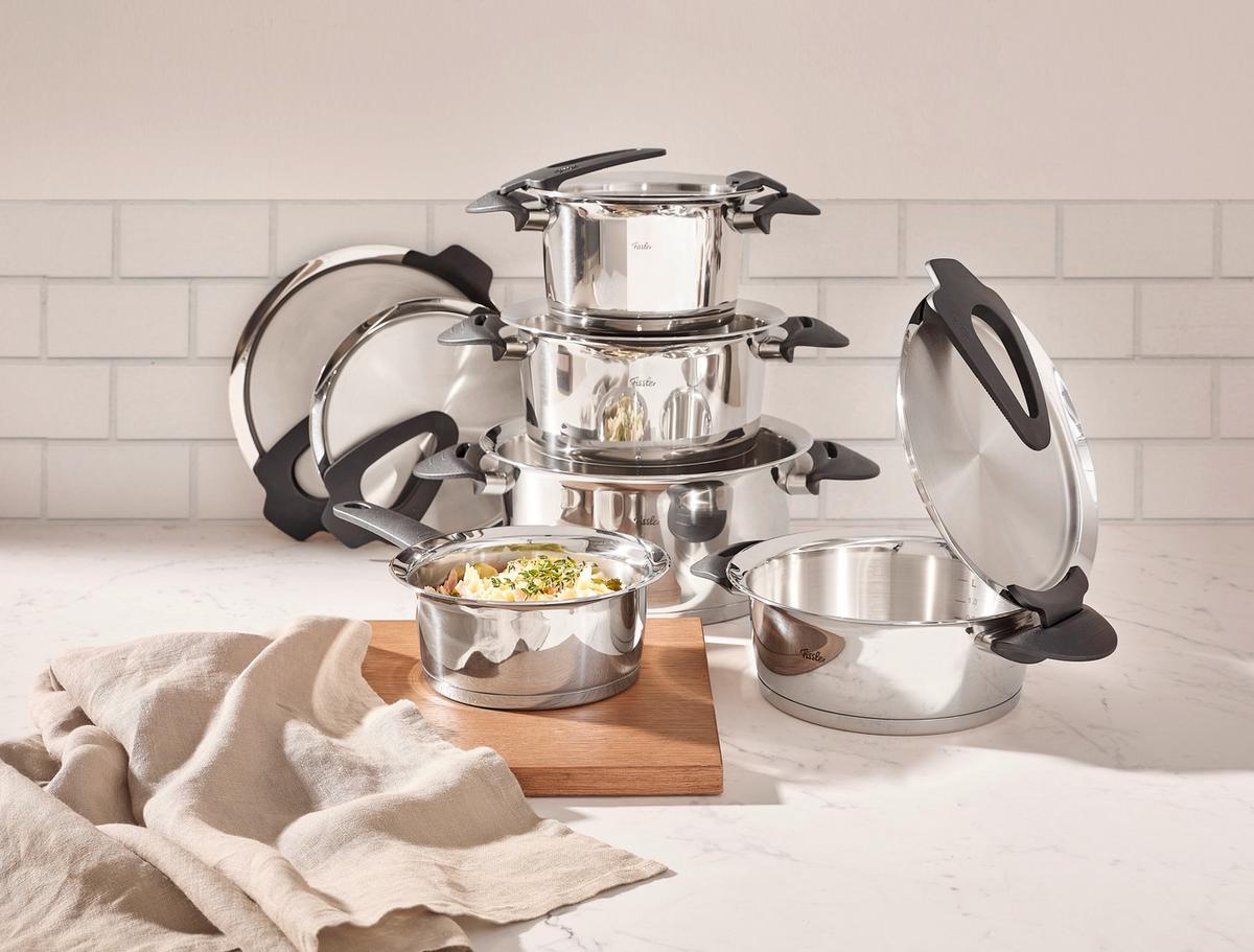 ZESTAW GARNKÓW 1611805000 FISSLER - kolor srebrny, Basics, metal - Fissler