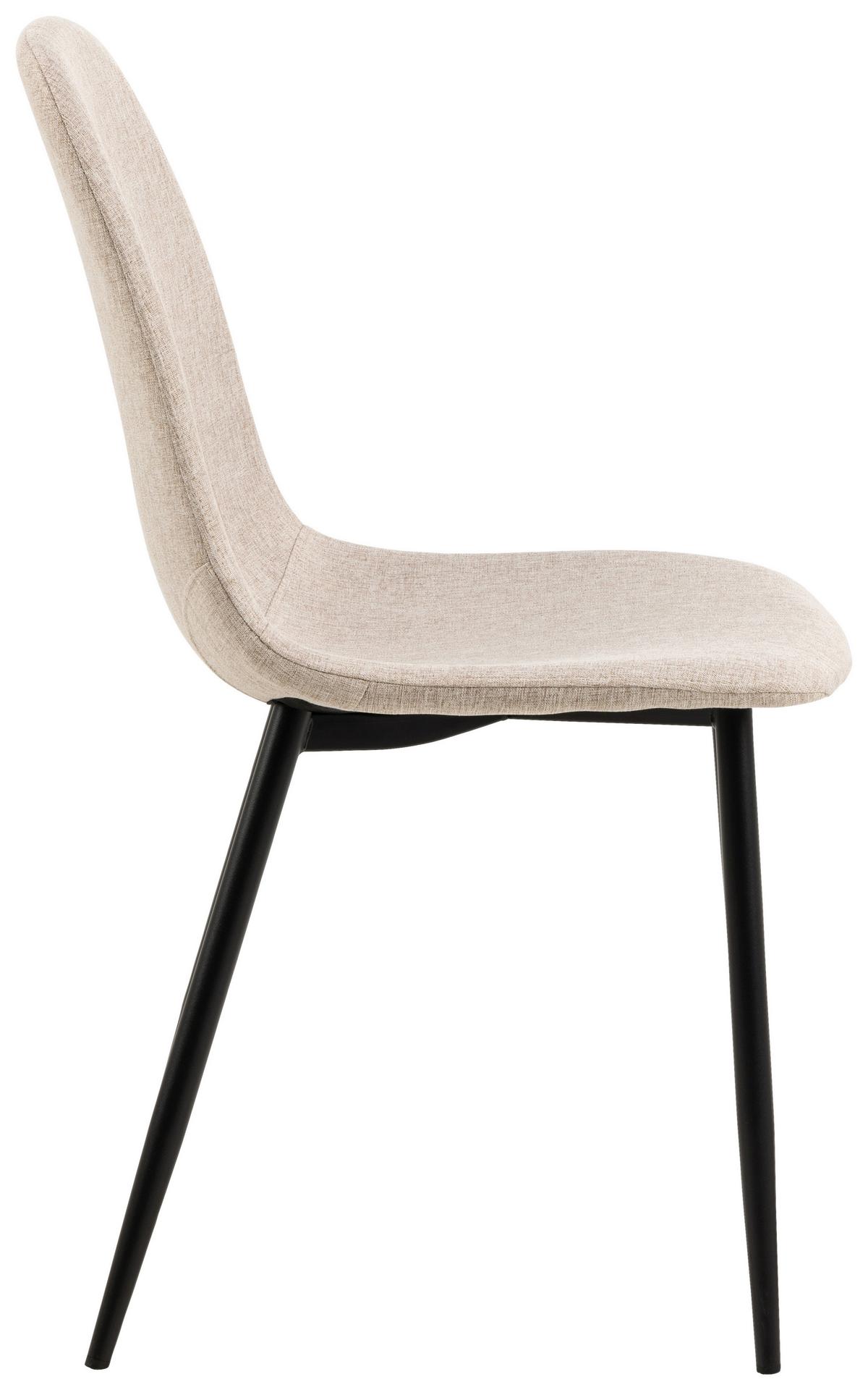 KRZESŁO CELIA - beżowy/czarny, Trend, metal/tkanina (44/86/54cm)