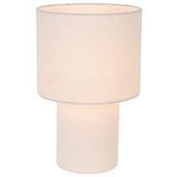 Asztali Lámpa Stofli - natúr színű/fehér, Modern, műanyag/textil (28/44cm) - Mömax