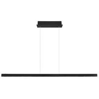 LAMPA WISZĄCA LED 17013H1B - czarny/przezroczysty, Design, tworzywo sztuczne/metal (150/9/120cm) - Globo