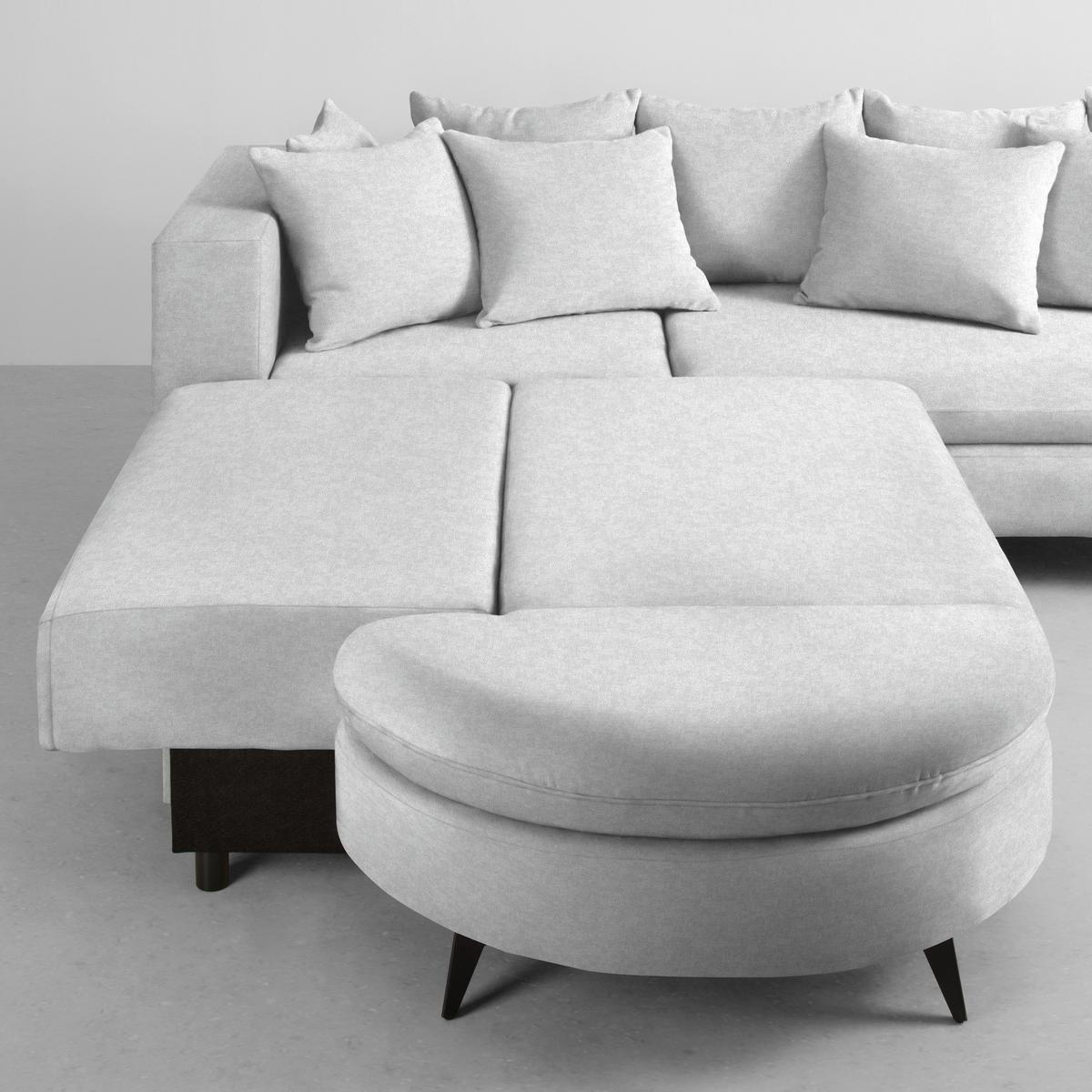 Ecksofa Axel Silberfarben - Silberfarben/Schwarz, MODERN, Textil/Metall (250/87/291cm) - Mömax