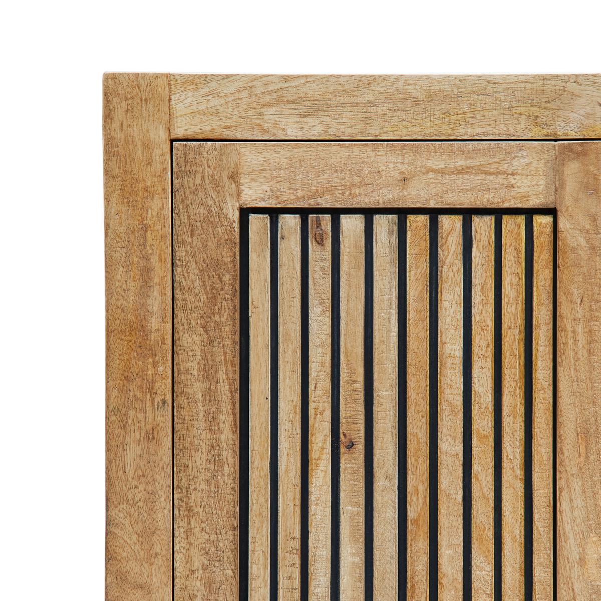 Garderobenschrank Everest Naturfarben/Schwarz - Schwarz/Naturfarben, Natur, Holz/Metall (88/187/40cm) - Mömax
