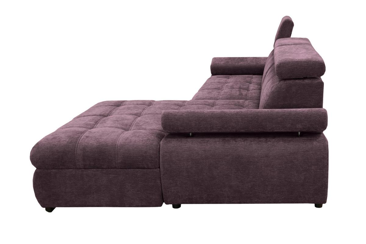 Kutna Garnitura Vegas - boje kupine/crna, Design, drvo/tekstil (294/173cm) - Modern Living