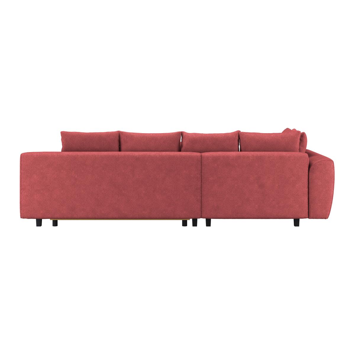 Kutna Garnitura Mendoza - crvena/crna, Design, tekstil/drvo (197/309cm) - Modern Living