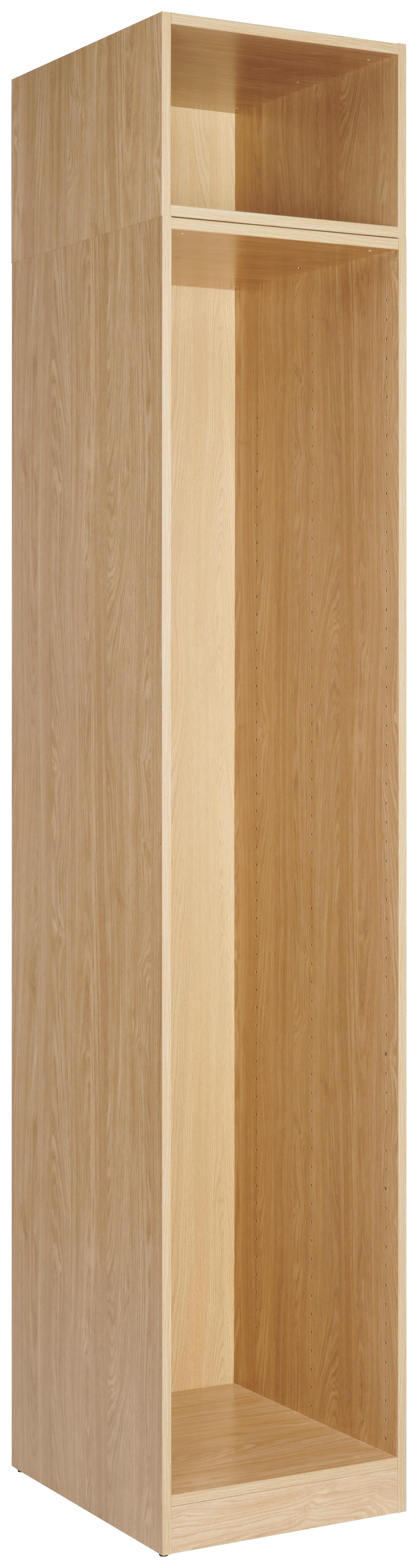 Kleiderschrank in Eichefarben - Eichefarben, MODERN, Holzwerkstoff (45,6/242,2/56,5cm) - Based