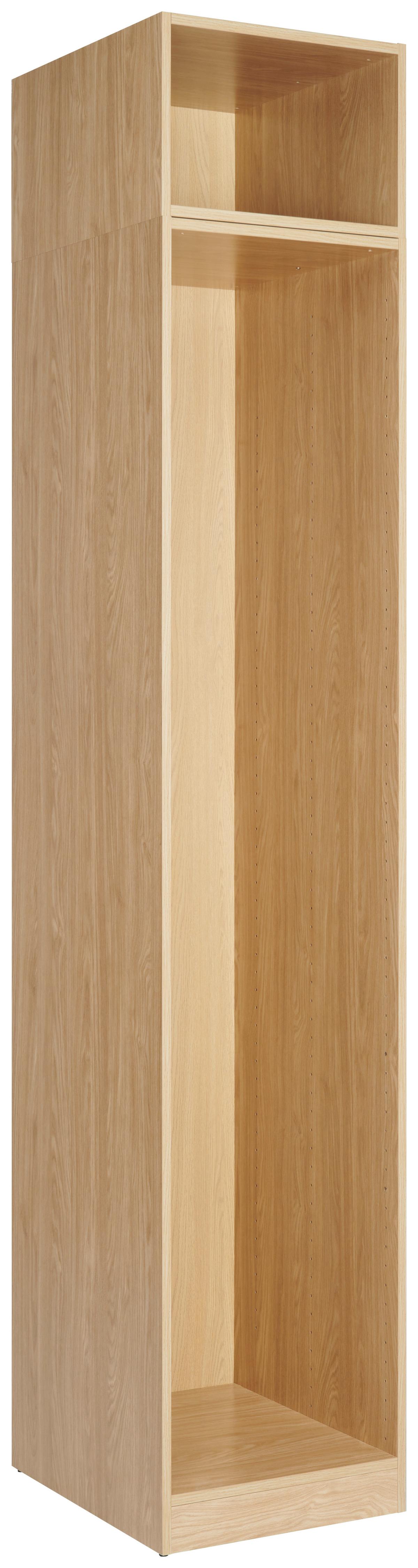 Kleiderschrank in Eichefarben - Eichefarben, MODERN, Holzwerkstoff (45,6/242,2/56,5cm) - Based