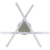 LED-TAKLAMPA KRISTINA - kromfärg/silver, Modern, metall/plast (56/56/11cm) - Mömax