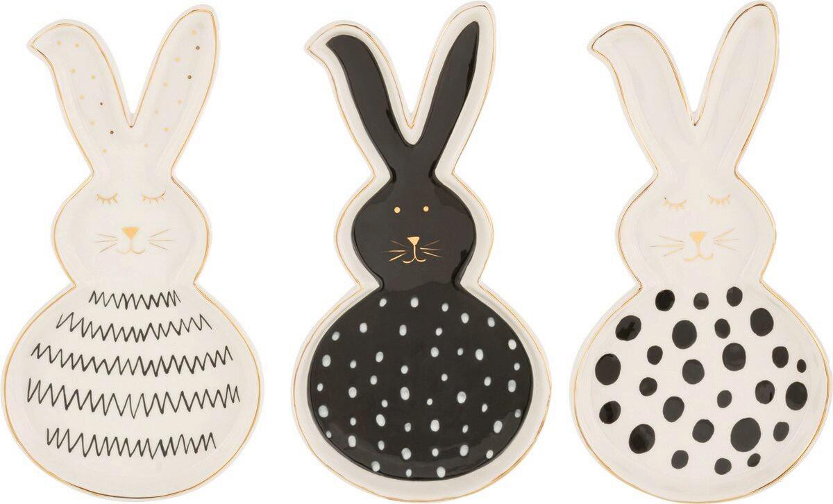 Skleda Zec - zlate barve/črna, Trend, keramika (13/7/1,5cm) - Mömax