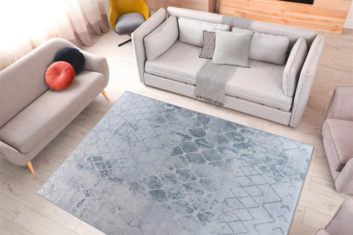 FLACHWEBETEPPICH PRAYER 600 GRAU - Grau, Konventionell, Textil (160/230cm) - Kayoom