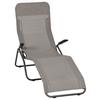 Gartenliege Anco Taupe Stahl - Taupe/Anthrazit, MODERN, Textil/Metall (72,5/103,5/144cm) - Siena Garden