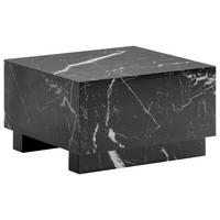 COUCHTISCH MONOBLOC - Schwarz Hochglanz, Lifestyle, Holzwerkstoff (60/60/35cm) - Livetastic