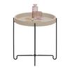 TABLE D'APPOINT RONJA -EXKLUSIV- -SB- - noir/couleur sable, MODERN, matériau en bois/métal (36,5/36,5/37.5cm) - Mömax