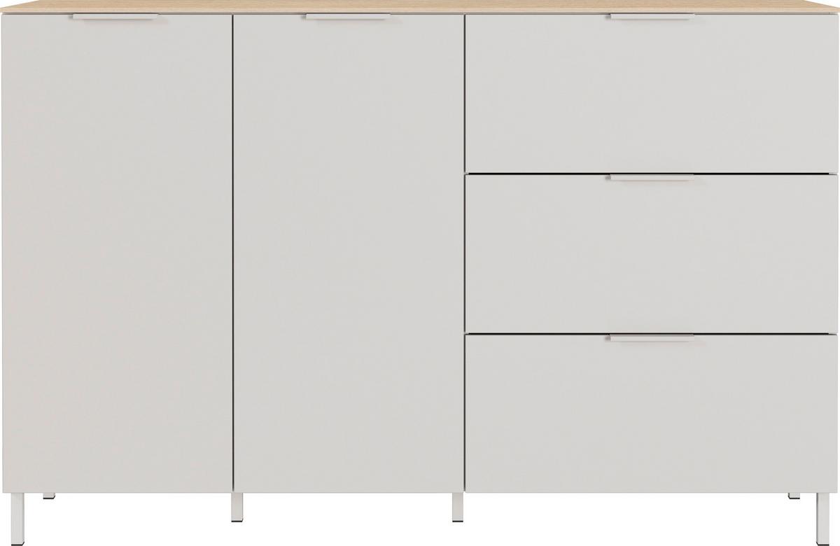 Sideboard Gw-Savoca - Kaschmir/Eichefarben, Modern, Holzwerkstoff/Metall (151/98/40cm) - Mömax