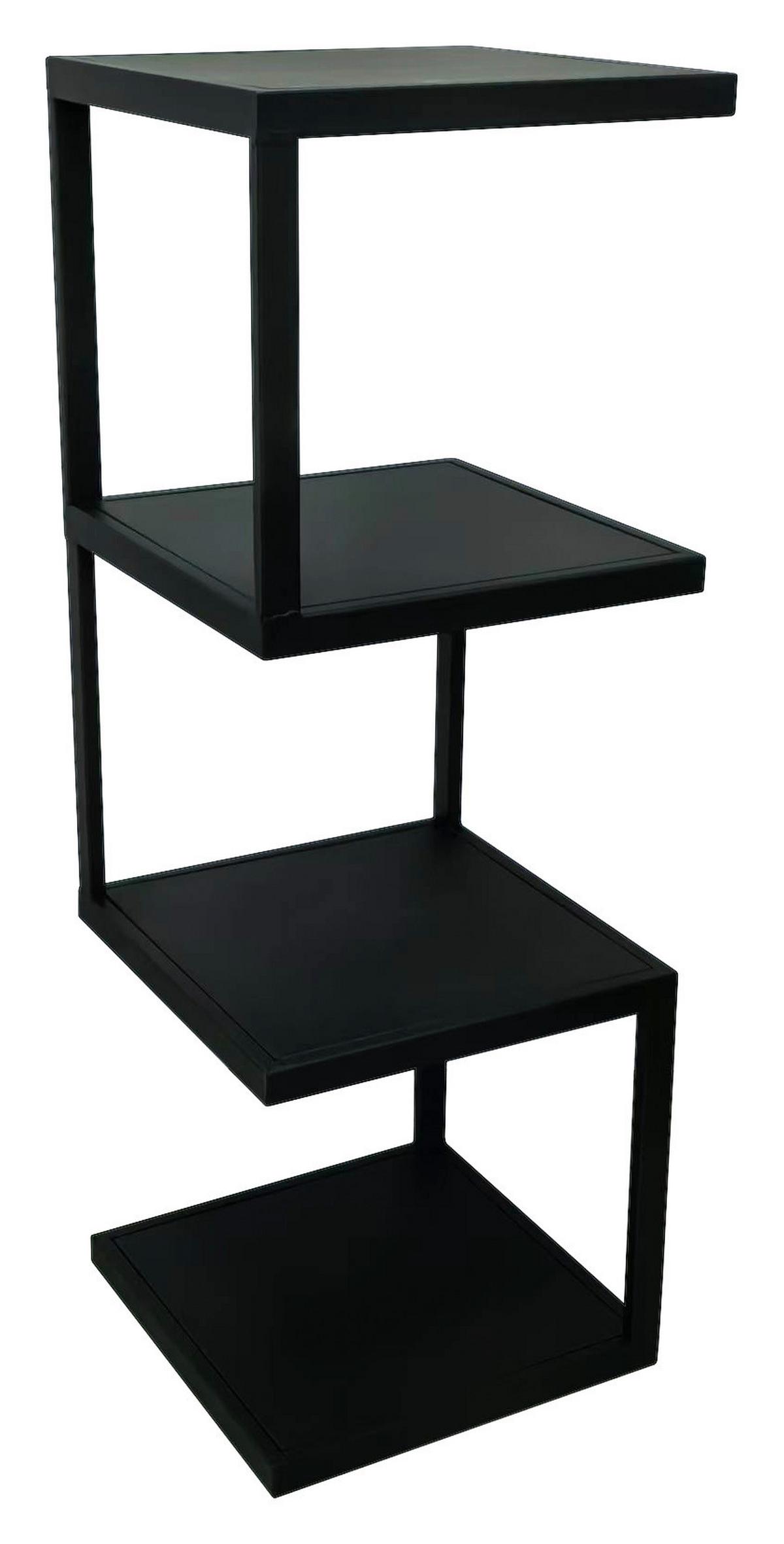 REGAŁ BRUCE - czarny, Basics, metal (25/72/25cm) - Carryhome