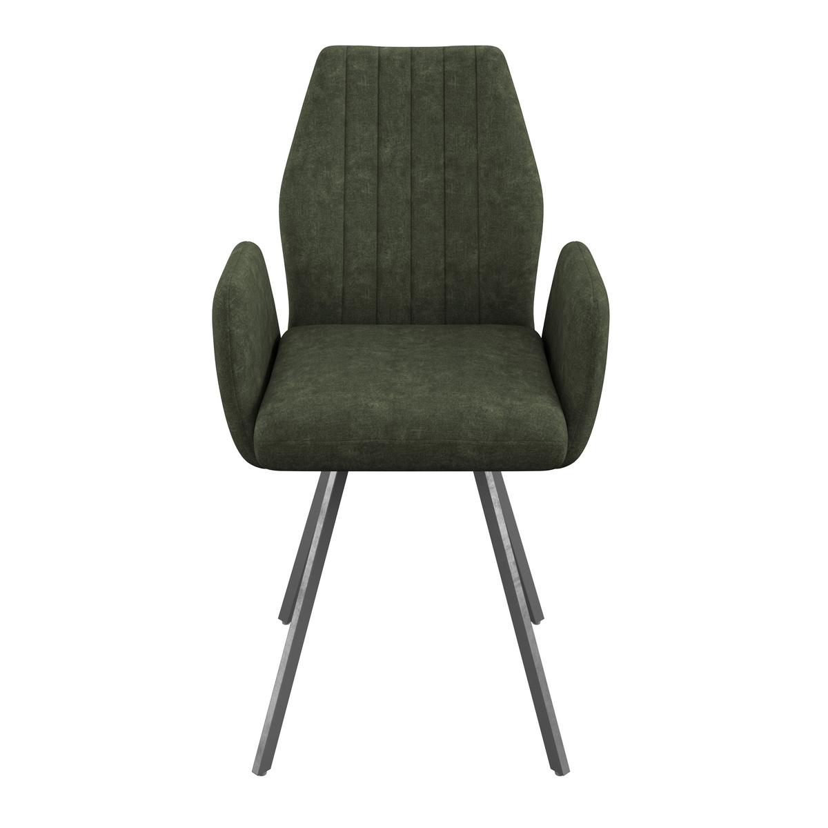 Naslanjač Johanna 2, Temno Zelena, Žamet - črna/temno zelena, Trendi, kovina/tekstil (57/90/60cm)