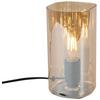 BORDSLAMPA AMBER - bärnstensfärgad/svart, Modern, glas/plast (10/10/20cm) - Mömax