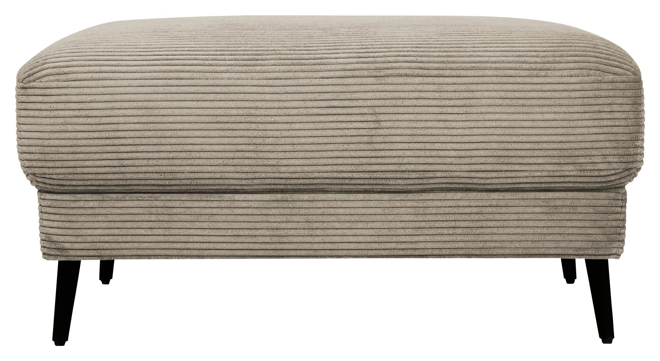 Hocker Cora Greige - Greige, Modern, Textil/Metall (92/46/60cm) - Mömax