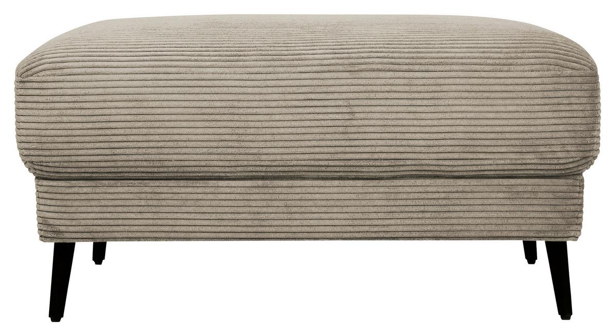 Hocker Cora Greige - Greige, Modern, Textil/Metall (92/46/60cm) - Mömax