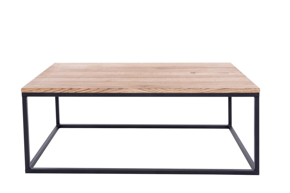 Couchtisch B152413 Jonas - Eichefarben/Schwarz, Natur, Holz/Metall (110/60/40cm) - Globo