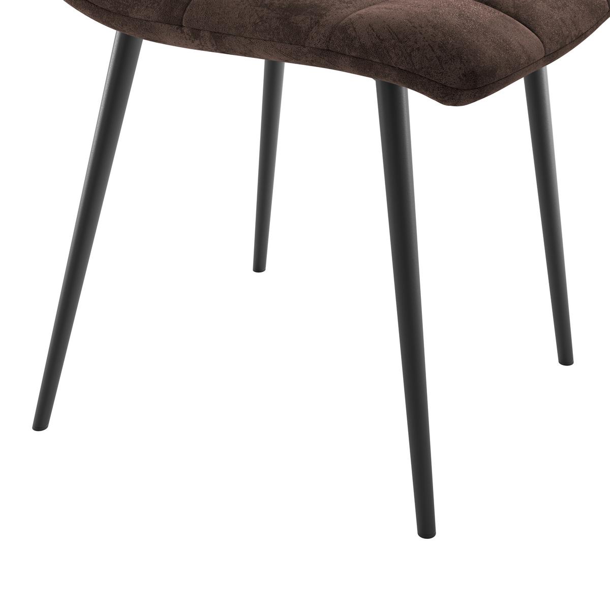 Stolica Lech - smeđa/crna, Konvencionalno, drvo/metal (45/88/55cm)