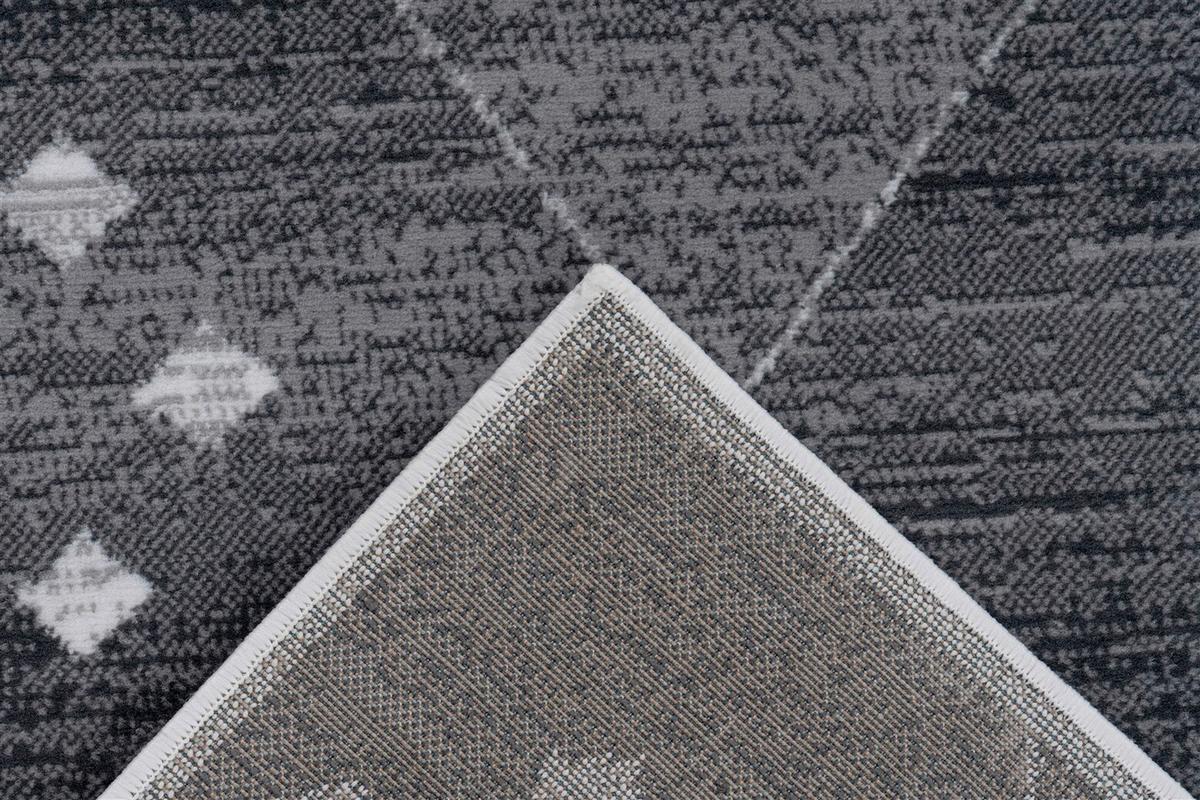 Läufer Vancouver 510 Grau/weiss 80x150 - Weiss/Grau, Basics, Textil (80/150cm) - Kayoom