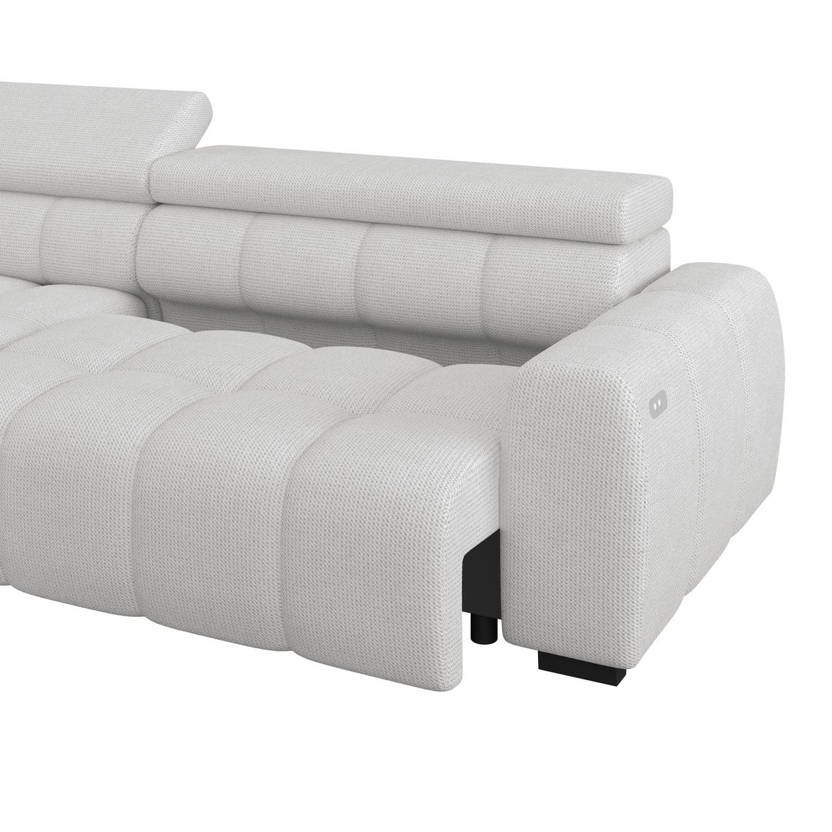 Kutna Garnitura Fargo S - crna/sivo-bež, Trend, tekstil/plastika (168/285cm) - Modern Living