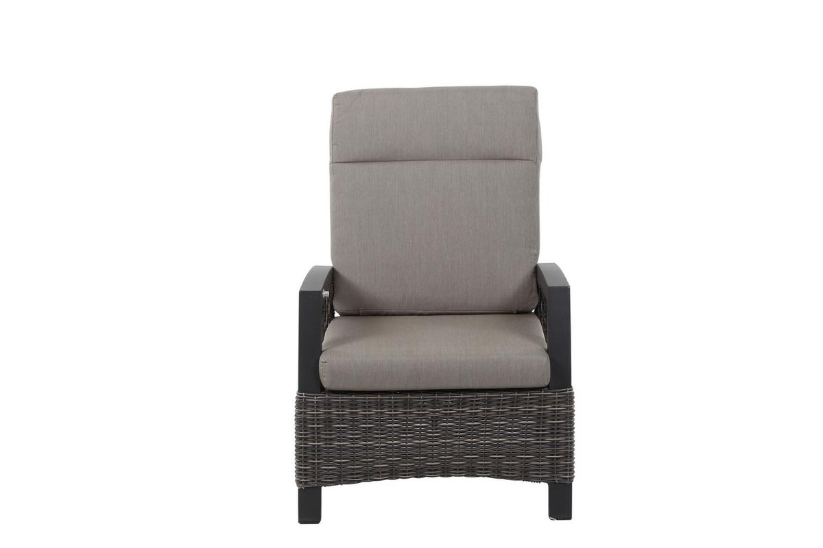 Loungegarnitur Corido Grau - Grau, Basics, Keramik/Kunststoff (72/206/103cm) - Siena Garden