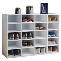 Regal Za Čevlje Hinsol L, Bela - bela, Konvencionalno, leseni material (92/67/33cm) - MID.YOU