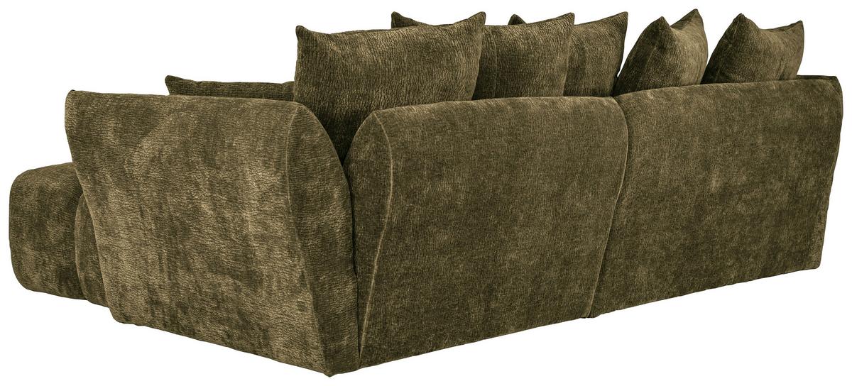 Kutna Garnitura Cammellio - maslinasto zelena/crna, Moderno, tekstil (296/189cm) - Mömax