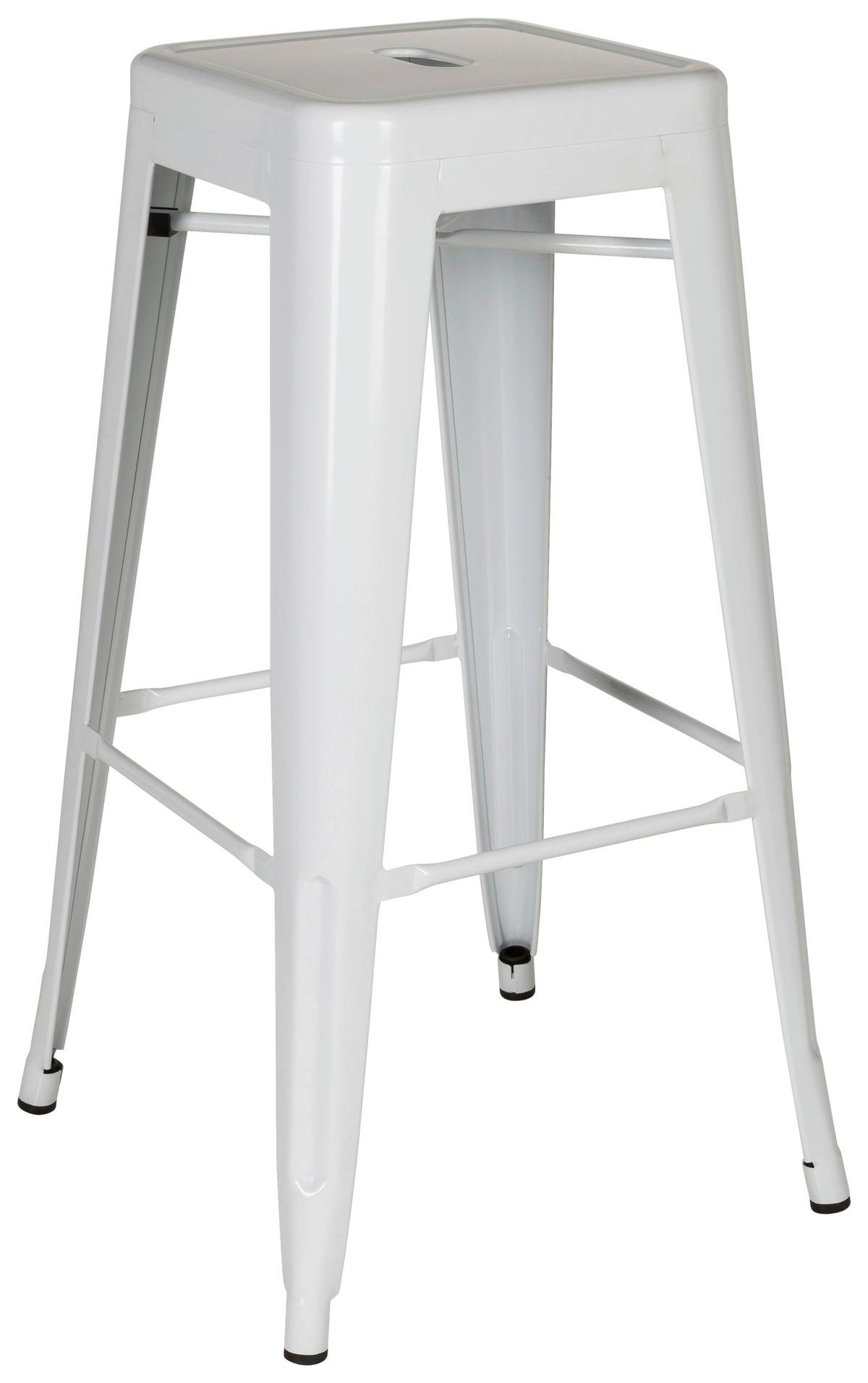 Barski Stol Vantaggio High, Rdeča - bela, Basics, kovina (44/77/44cm) - MID.YOU