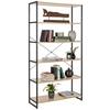 ÉTAGÈRE BONO - noir/chêne sonoma, MODERN, matériau en bois/métal (95/180/35cm) - Mömax