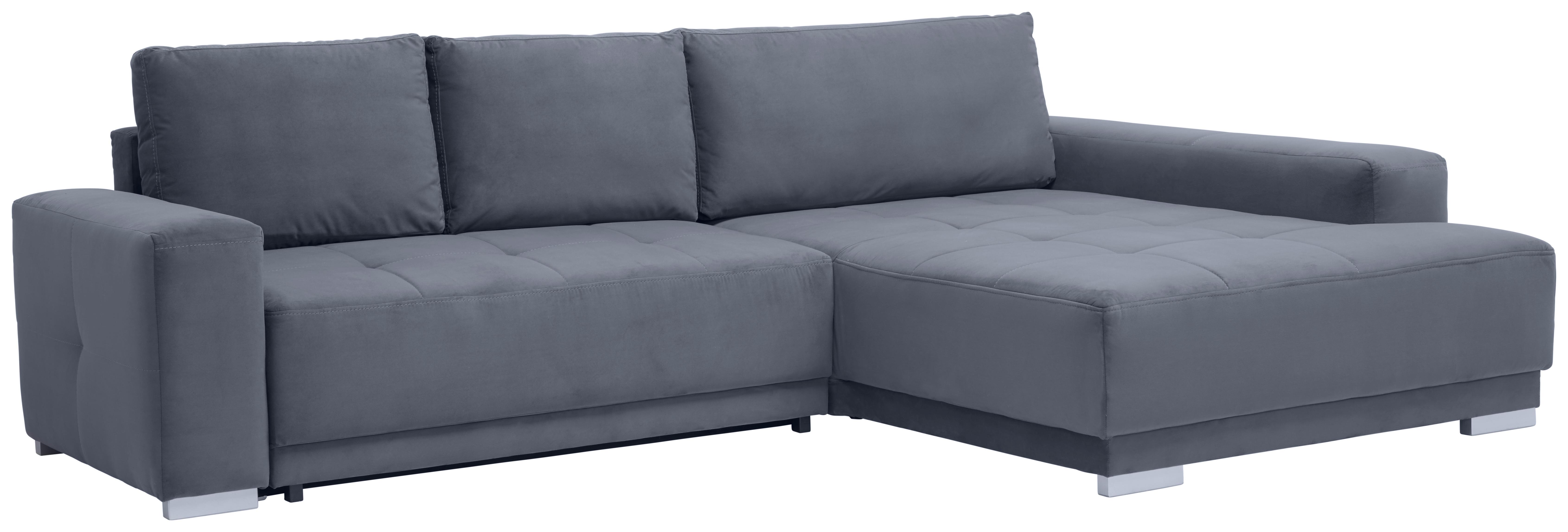 Sarokkanapé Rocky - szürke, Design, textil (293/195cm) - Mömax
