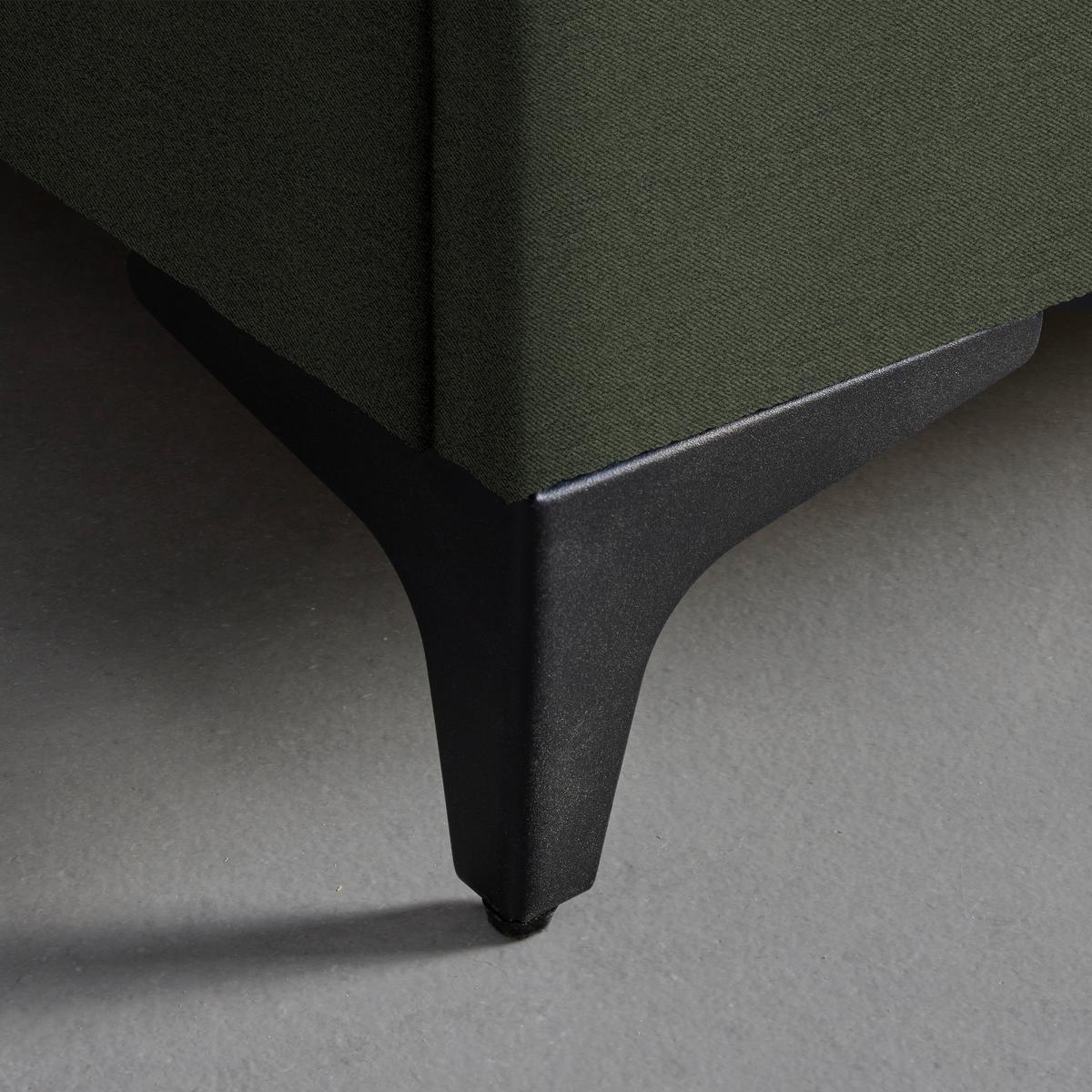 Boxbett Jerry in Olivgrün ca. 120x200cm - Schwarz/Olivgrün, KONVENTIONELL, Textil (120/200cm) - Mömax
