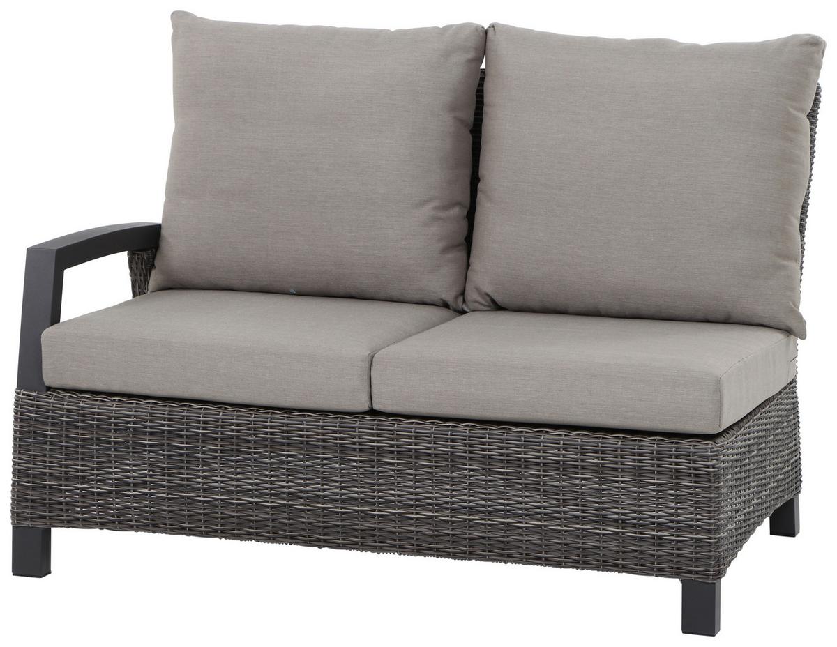 Loungegarnitur Corido 4-tlg. Grau - Grau, Basics, Keramik/Kunststoff (219/88/219cm) - Siena Garden