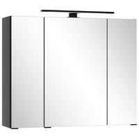 Spiegelschrank Sevilla ca. 80x64 cm Schwarz - Schwarz, MODERN, Glas/Holzwerkstoff (80/64/20cm) - Held