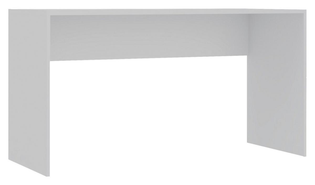 Schreibtisch Unit in Weiss - Weiss, Konventionell, Holzwerkstoff (135/73/54,5cm) - Based