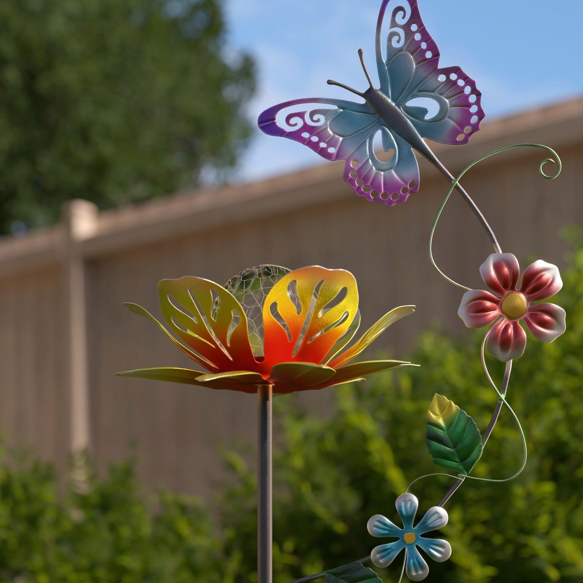 LAMPA SOLARNA ANEMONE - przejrzysty, Lifestyle, tworzywo sztuczne/metal (21,5/82/15,2cm) - Ambia Garden