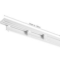 SZYNA DO ZASŁON PANELOWYCH 90000-005 3-CZĘŚCIOWY  ZESTAW - biały, Design, metal (160cm) - Homeware