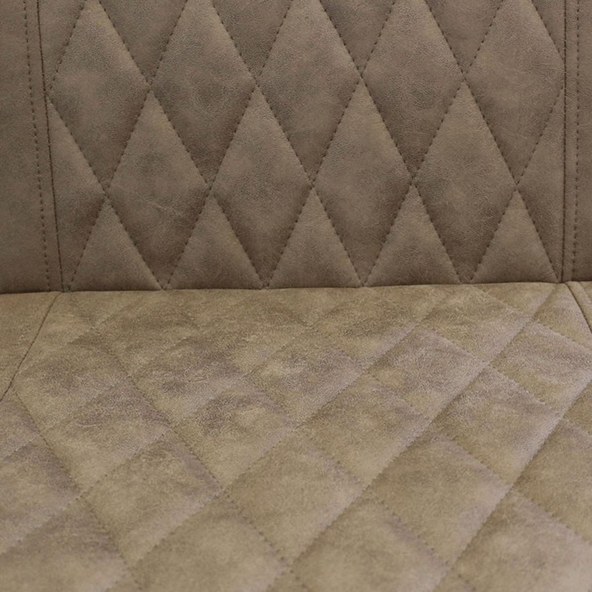Armlehnstuhl-Set Damian ca. 52x88 cm 2er-Set Taupe - Taupe/Schwarz, LIFESTYLE, Textil/Metall (52/88/63cm) - MID.YOU