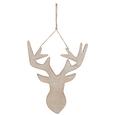 Decorațiune De Agățat Deer - culoare natur, compozit lemnos/textil (25,5/30,5cm) - Modern Living Decorațiune De Agățat Deer - culoare natur, compozit lemnos/textil (25,5/30,5cm) - Modern Living